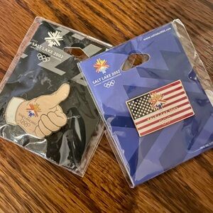2 NWT 2002 Olympic Pins